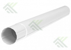 Труба водосточная 1м/д.100мм (цвет-белый RAL 9003)
