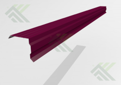 Ветровой профиль 2м (цвет- вишня 3005) для металлочерепицы