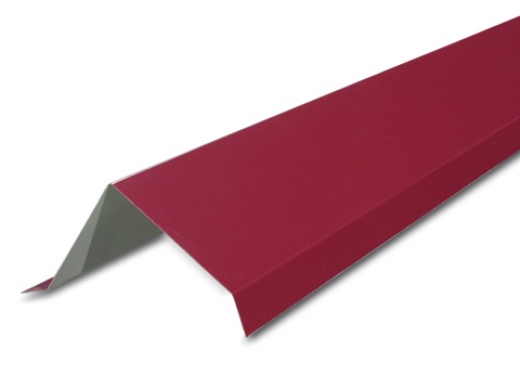Ветровой профиль 2м (цвет- вишня 3005) для металлочерепицы