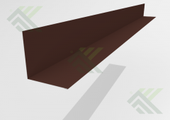 Уголковый профиль 2м (цвет-коричневый 8017)
