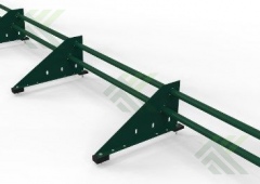 Снегозадержатель трубчатый 3м (цвет-зеленый 6005)