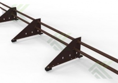 Снегозадержатель трубчатый 3м (цвет-коричневый 8017)