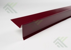 Планка фронтальная (торцевая) 2м (цвет-красный RAL 3009) для черепицы