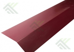 Планка карнизная 2м (цвет-красный RAL 3009) для черепицы