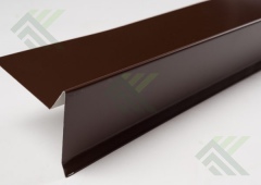 Планка фронтальная (торцевая) 2м. (цвет-коричневый RAL 8017) для черепицы
