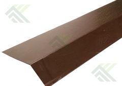 Планка карнизная 2м. (цвет-коричневый RAL 8017) для черепицы