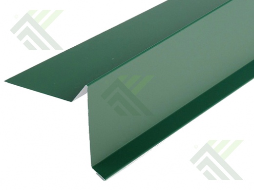 Планка фронтальная (торцевая) 2м (цвет-зеленый RAL 6005) для черепицы