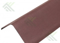 Щипцовый элемент красный 1100х200х200мм (ондулин)