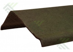 Щипцовый элемент зеленый 1100х200х200мм (ондулин)