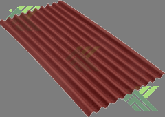 Ондулин Лист красный 2,0 х 0,95 м.(Б/Н>30-892р)