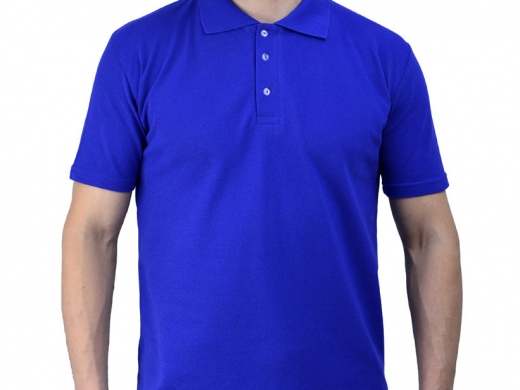 Рубашка-поло васильковая XL (52-54)