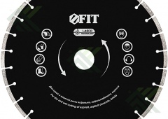 Диск алмазный по асфальту, кирпичу FIT сегментный 350х25,4мм