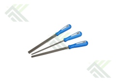 Набор напильников ЗУБР ПРОФЕССИОНАЛ плоский, трехгранный, круглый, №2, 150мм