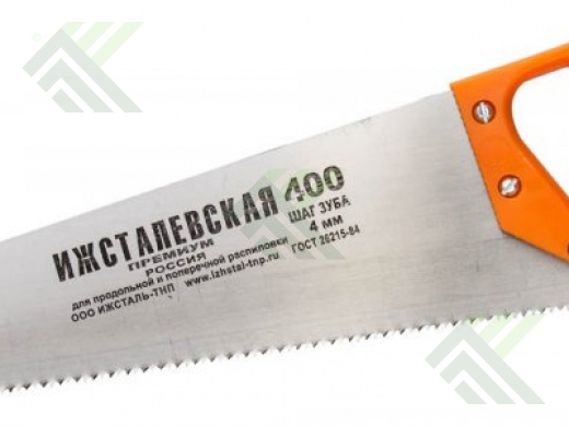 Ножовка ИЖ 400мм шаг 4мм по дереву