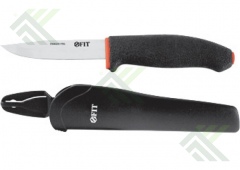 Нож FIT строительный нерж. сталь прорез. ручка 100мм