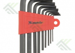 Набор ключей имбусовых MATRIX 2-12мм 9шт