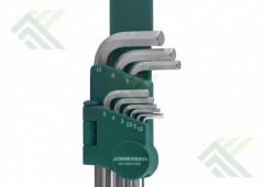 Набор шестигранников JW угловых 1,5-10мм 9пр.