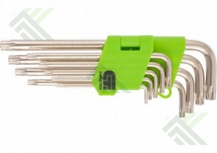 Набор ключей имбусовых ТОRХ Tamper удлиненные 9 шт