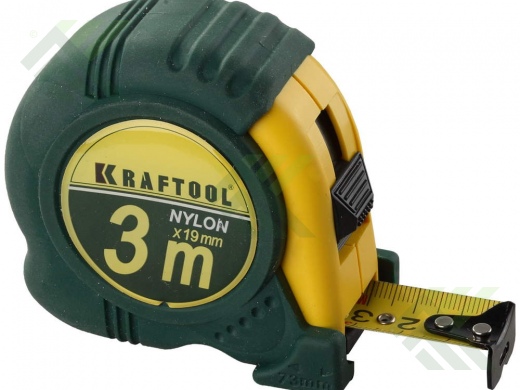Рулетка 3м/19 мм с нейлоновым покрытием KRAFTOOL