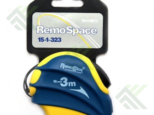 Рулетка 3м резин. корпус Remospace