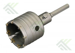 Коронка буровая кольц. 80мм шестигран. хвост. ЗУБР