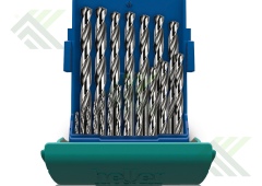 Набор сверел HELLER по металлу HSS-R 1-10мм 19 пр.