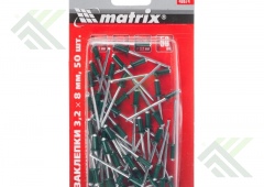 Заклепка MATRIX 3,2х8мм тёмно-зелёная