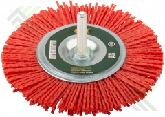 Корщетка-колесо FIT 100мм нейлон со штифтом