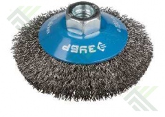 Щетка ЗУБР ПРОФЕССИОНАЛ для УШМ коническая жесткая 100мм М14