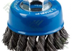 Щетка ЗУБР ЭКСПЕРТ для УШМ чашечная жесткая 65мм