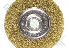 Щетка крацовка MATRIX 125 мм, посадка 22,2мм, витая проволока