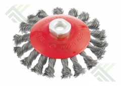 Щетка крацовка MATRIX для УШМ Тарелка 125мм по металлу