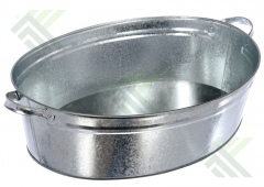 Таз оцинкованный 23л овальный