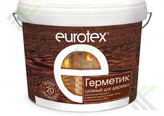 Герметик ЕВРОТЕКС для дерева орех 25кг