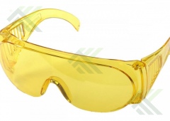 Очки защитные с дужками желтые