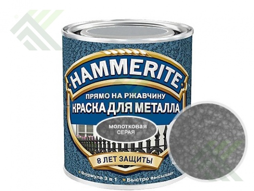 Краска ХАММЕРАЙТ молотковая 0,75л Серая