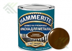 Краска ХАММЕРАЙТ глянцевая 0,75л Коричневая