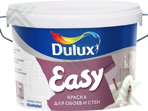 Краска DULUX EASY для всех типов обоев, ВС 5л УЦЕНКА