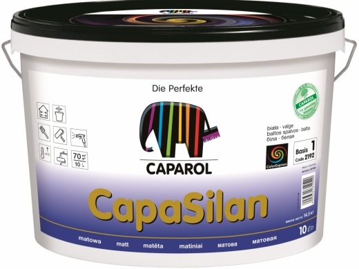 Краска CAPAROL CAPASILAN BAS 1 интерьерная 2,5л белая УЦЕНКА