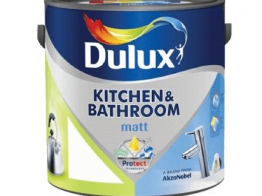Краска DULUX KITCHENS&BATHROOMS для кухни и ванны матовая 2,5л