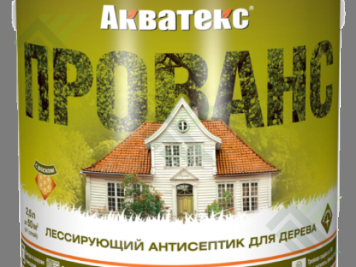 Пропитка для древесины АКВАТЕКС ПРОВАНС ваниль 2,5л