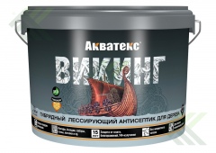 Пропитка для древесины АКВАТЕКС ВИКИНГ орех 9,0 л