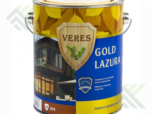 Пропитка для древесины ВЕРЕС GOLD №19 дуб 2,7л