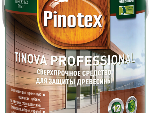 Пропитка для древесины Пинотекс TINOVA БАЗА 2,5л УЦЕНКА