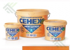 Пропитка для древесины Сенеж Аквадекор 9 кг. Орегон №106