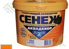 Пропитка для древесины Сенеж Аквадекор 2,5кг Орегон №106