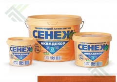 Пропитка для древесины Сенеж Аквадекор 1 кг. Каштан №107