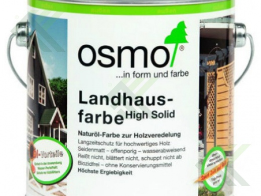 Краска OSMO непрозрачная для наружных работ 2704 0,75л серая