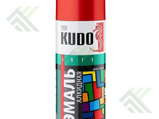 Краска KUDO аэрозоль универсальная 520мл белая глянцевая