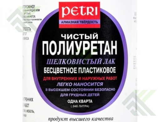 Лак PETRI ДАЙМОНД ХАРД полиуретан п/мат. 1л